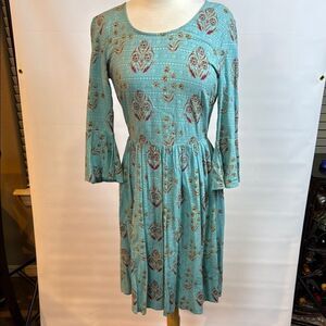 DownEast Blue Floral Dress